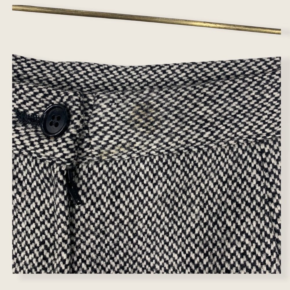 Vintage 90s Valentino Miss V Grey Lana Wool Skirt Size 6 - Picture 12 of 12